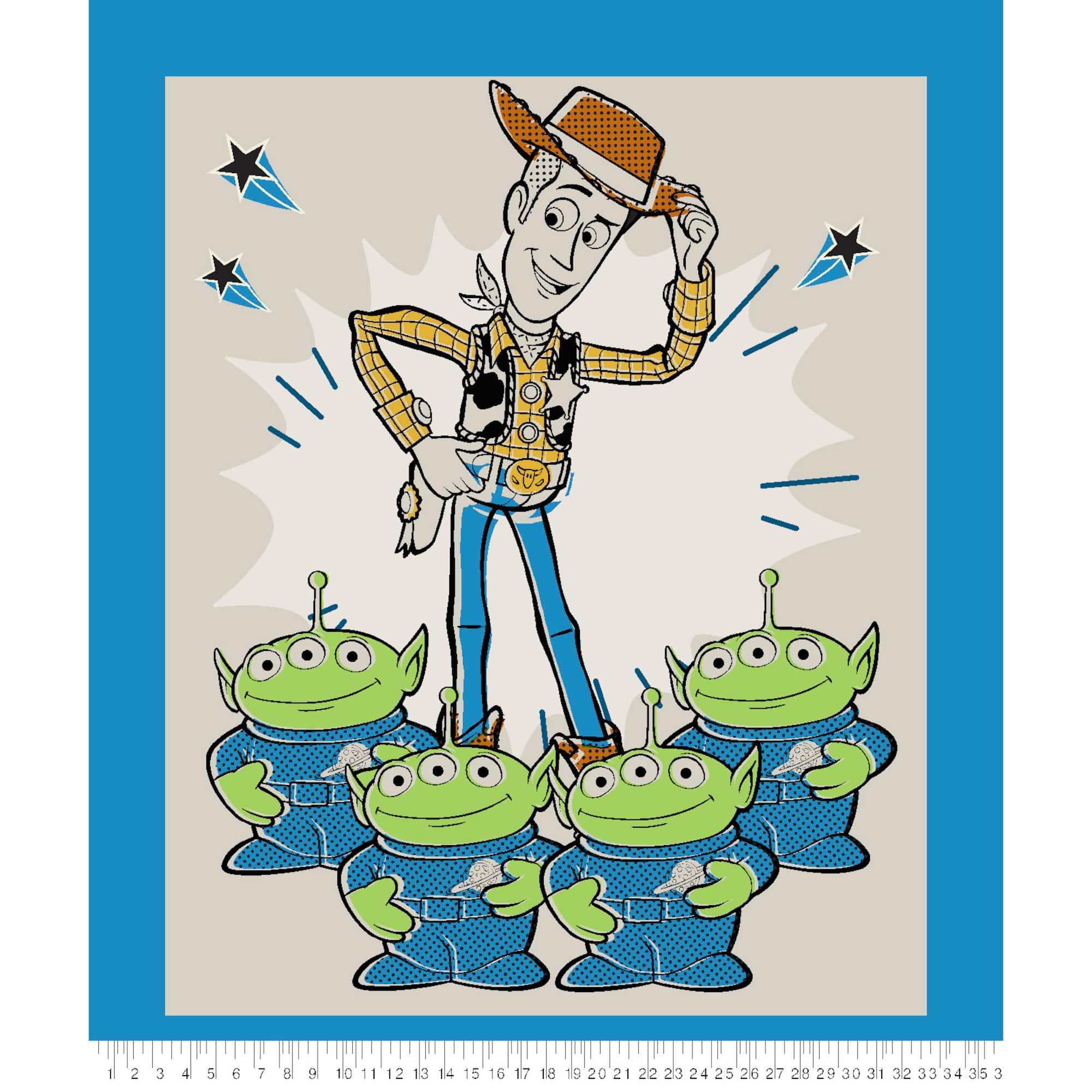 Springs Creative Disney® Pixar Toy Story Woody & Aliens Panel Cotton Fabric